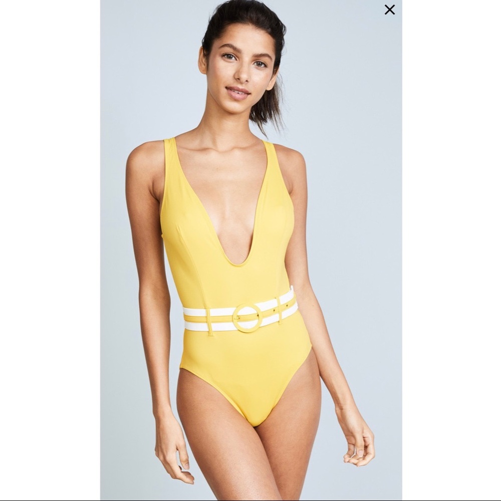 NWT Solid & Striped Victoria Onepiece bathing suit